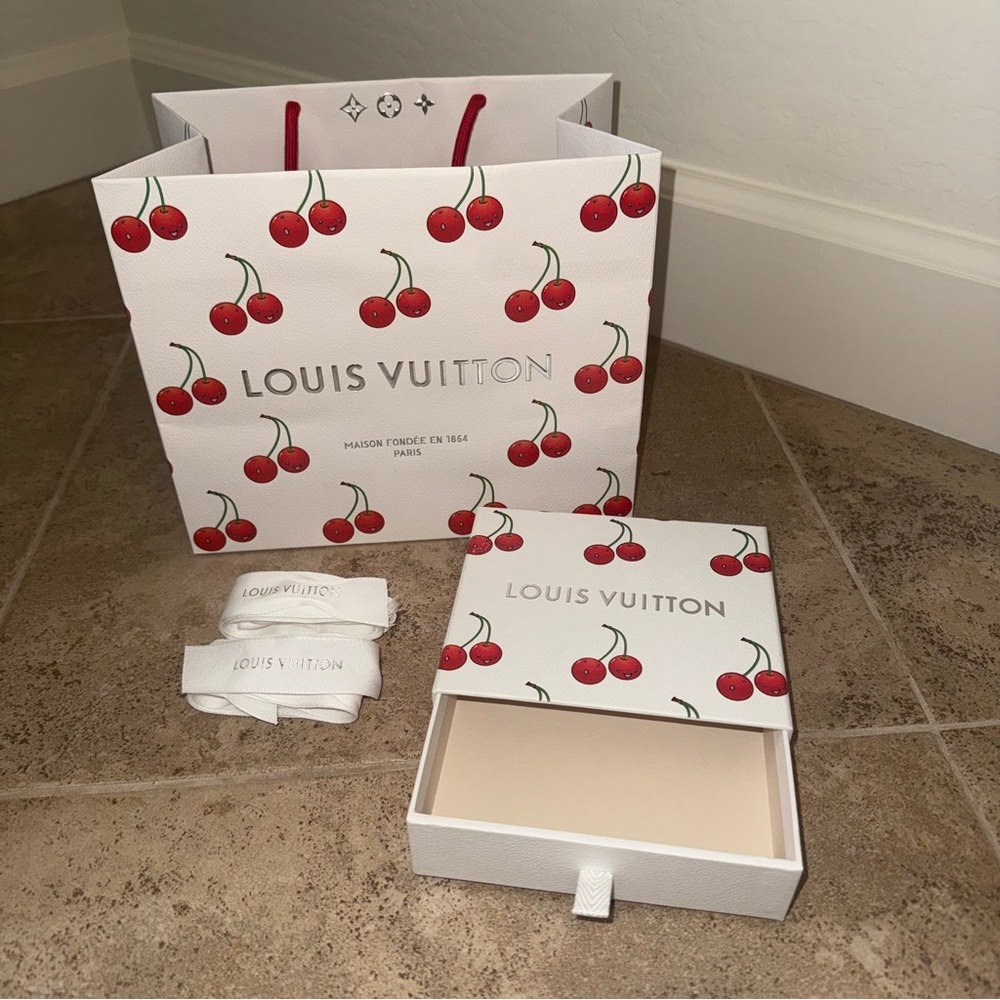 Louis Vuitton Cherry Print Sliding Box Bag Set